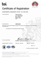 ISO 9001 certificate